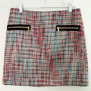 Loft Zip Pocket Tweed Skirt